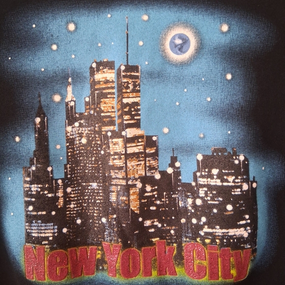 Self Esteem Pre 9-11 New York City Skyline Vintage Tee - Picture 2 of 4